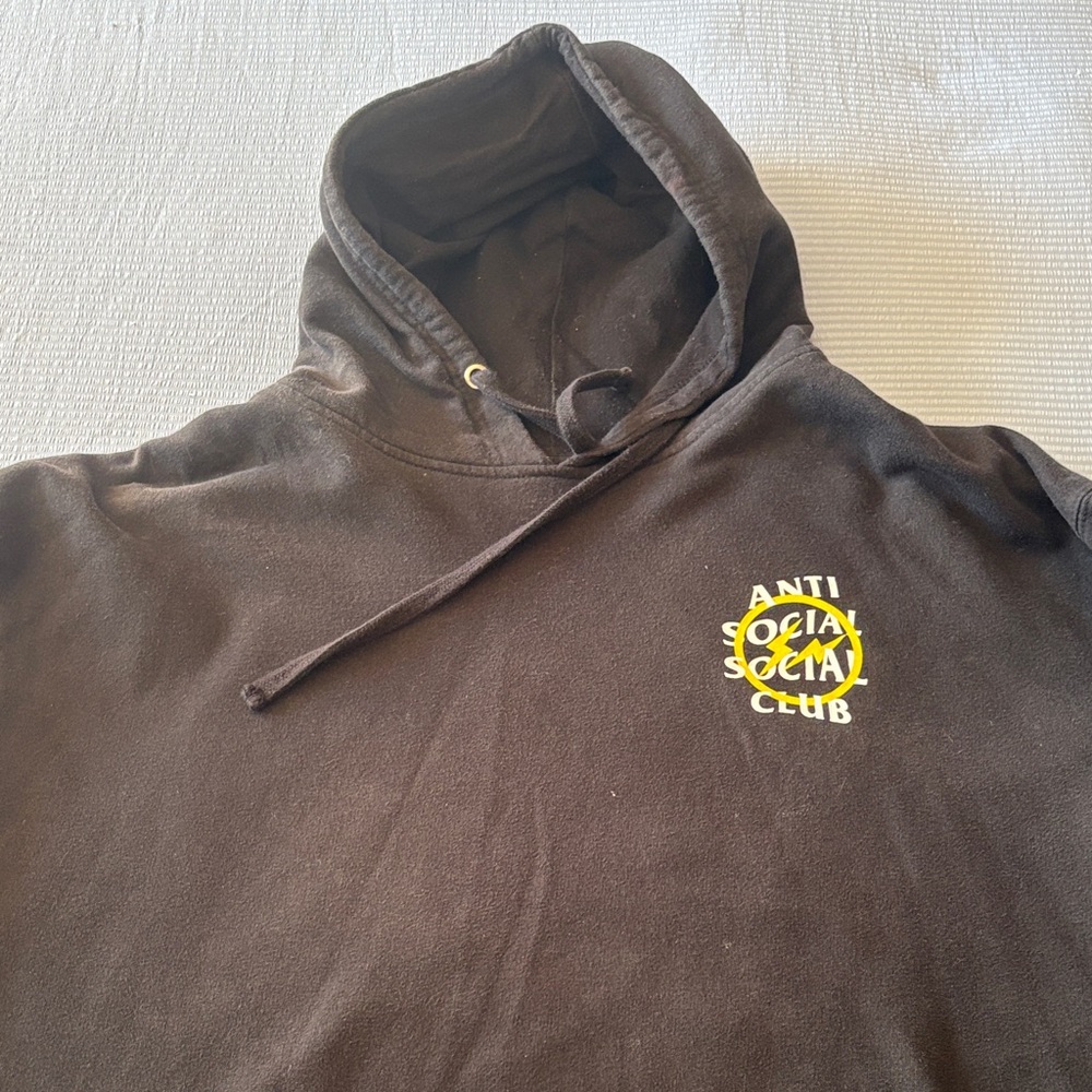 Anti Social Social Club Black and Yellow Hoodie